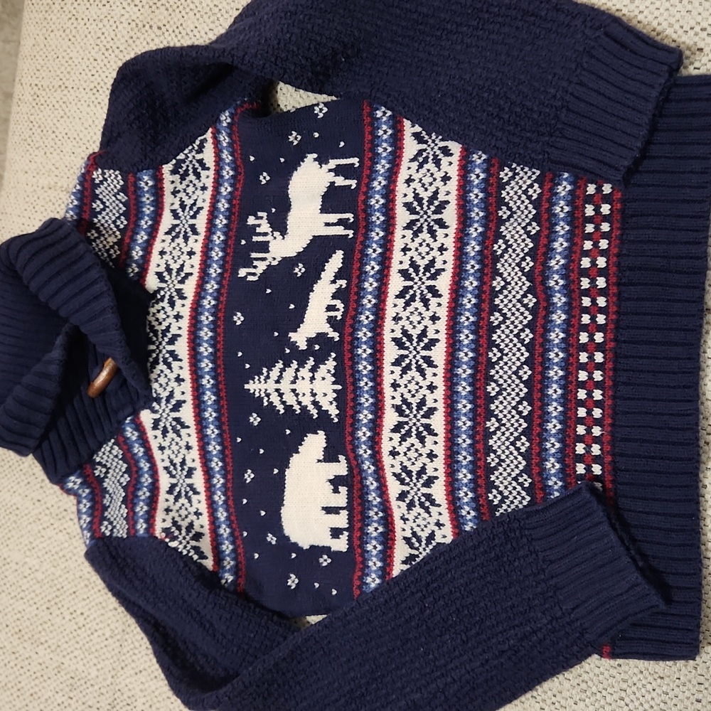 Cute winter boys sweater, 4t